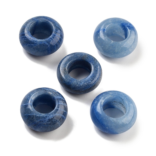 

PandaHall Natural Blue Aventurine Beads, Rondelle, 16~16.5x8~8.5mm, Hole: 8~8.8mm Blue Aventurine Rondelle