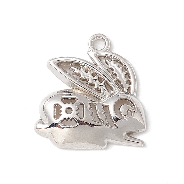 

PandaHall Alloy Pendents, Rabbit, Platinum, 19.5x18x4mm, Hole: 1.5mm Alloy Rabbit
