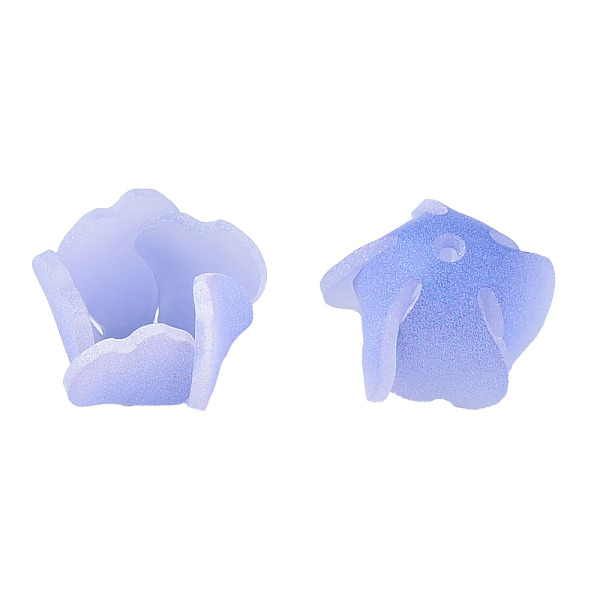 

PandaHall Plastic Beads, Flower, Cornflower Blue, 15x15x10.5mm, Hole: 1mm Plastic Flower