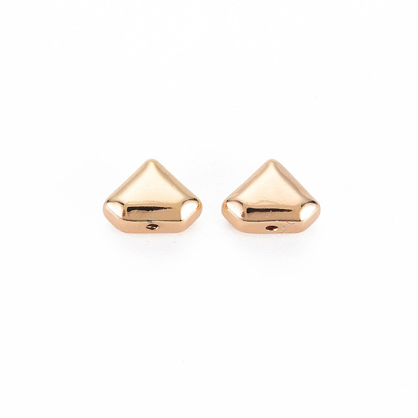 

PandaHall Brass Beads, Nickel Free, Faceted, Diamond, Real 18K Gold Plated, 5.5x7.5x3.5mm, Hole: 0.5~0.6mm Brass Diamond