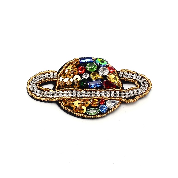 機械刺繍布地手縫い/アイロンワッペン