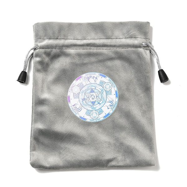 

PandaHall Tarot Card Storage Bag, Velvet Tarot Drawstring Bags, for Witchcraft Wiccan Altar Supplies, Rectangle, Star Pattern, 180x140mm...