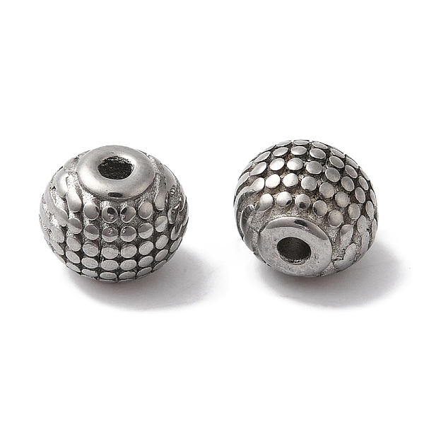 

PandaHall 304 Stainless Steel Beads, Round, Stainless Steel Color, 7mm, Hole: 1.6mm 304 Stainless Steel Round