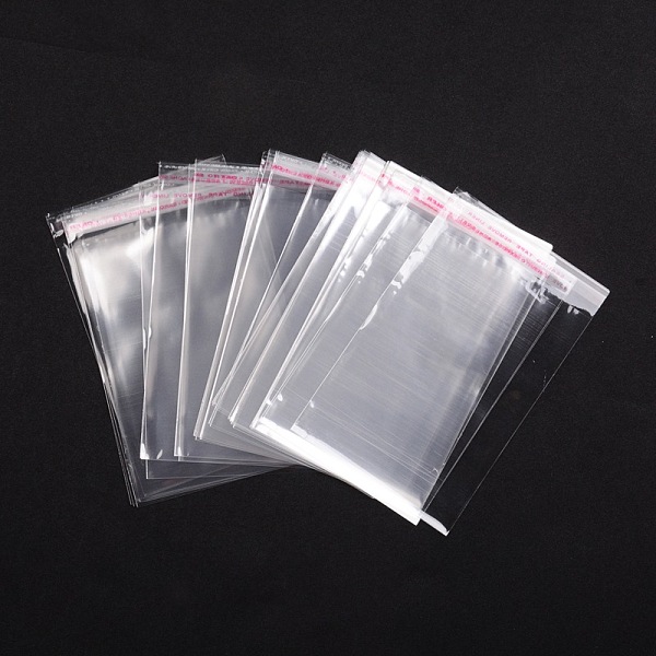 

PandaHall Cellophane Bags, 19.5x12cm, Unilateral Thickness: 0.035mm, Inner Measure: 17.5x12cm OPP Cellophane