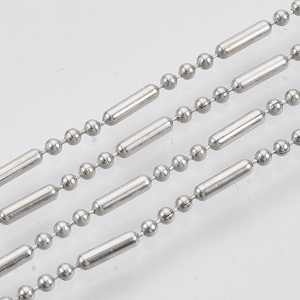 

PandaHall Brass Ball Chains, Ball & Bar Beaded Chains, Long-Lasting Plated, Soldered, with Spool, Cadmium Free & Nickel Free & Lead Free...