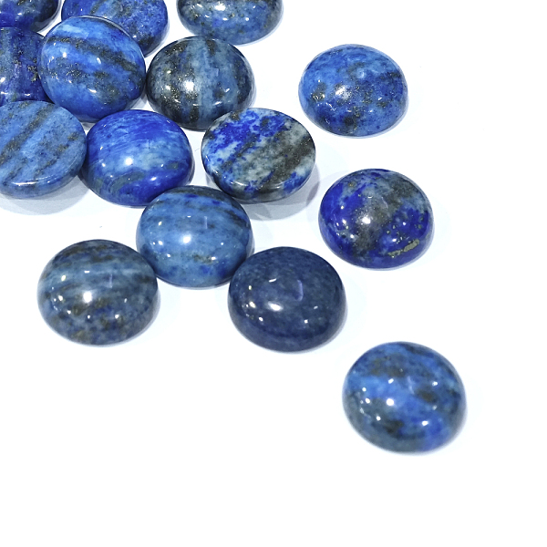 Gefärbt Natürliche Lapislazuli Edelstein Kuppel / Halbrund Cabochons