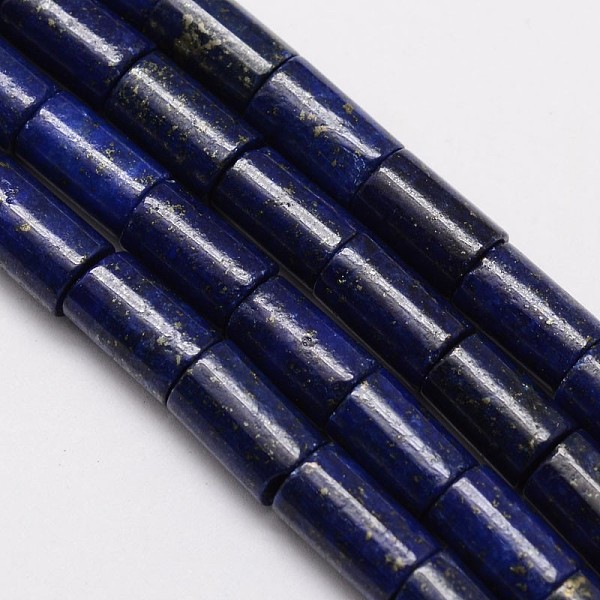 

PandaHall Natural Lapis Lazuli Column Bead Strands, Dyed, 10x6mm, Hole: 1mm, about 38pcs/strand, 15.5 inch Lapis Lazuli Column