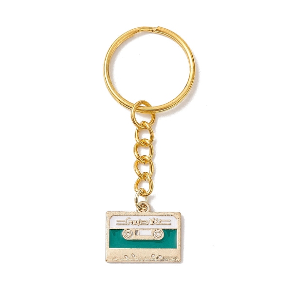 

PandaHall Alloy Enamel Keychain Pendant, Tape, Green, 6.8cm Alloy Others Green