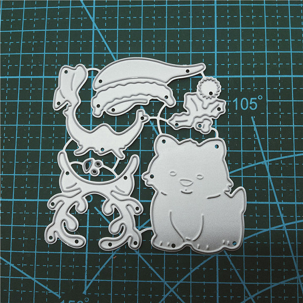 

PandaHall Carbon Steel Puppy Cutting Dies Stencils, for DIY Scrapbooking/Photo Album, Decorative Embossing DIY Paper Card, Cartoon Dog...