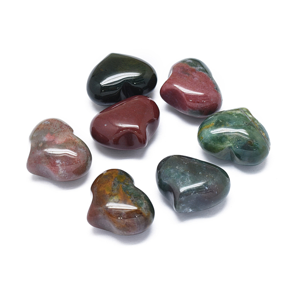 

PandaHall Natural Indian Agate Heart Palm Stone, Pocket Stone for Energy Balancing Meditation, 20~21x25~25.5x13~14mm Indian Agate Heart