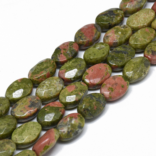 Natural Unakite Bea… - image