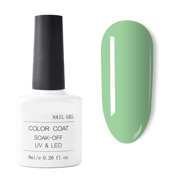 

PandaHall Nail Paint Color Gel, Pure Color UV Gel, For Nail Art Design, Medium Sea Green, 7.2x3.2cm, 8ml/bottle Resin Green