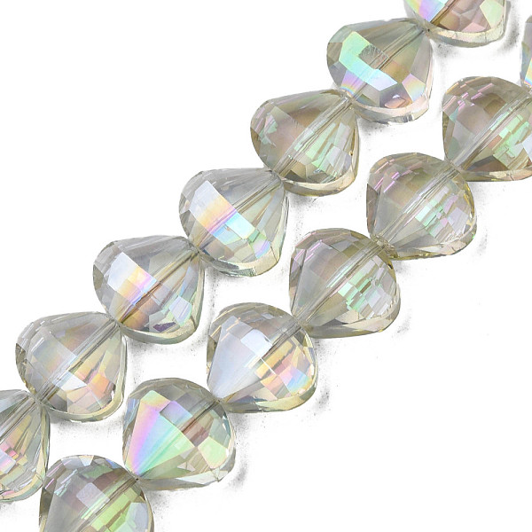 Placcare Trasparente Perle Di Vetro Fili