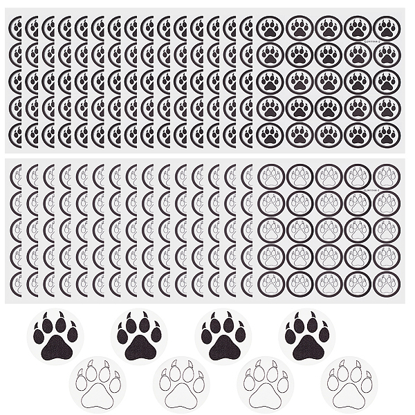 PandaHall Olycraft 26 Sheets 2 Styles PVC Plastic Waterproof Stickers, Dot Round Self-adhesive Decals, for Helmet, Laptop, Cup, Suitcase...