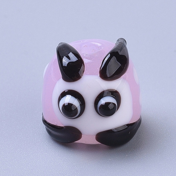 

PandaHall Handmade Lampwork Beads, Cartoon Animal, Plum, 12.8x13.8x14.5mm, Hole: 2mm Lampwork Other Animal Purple