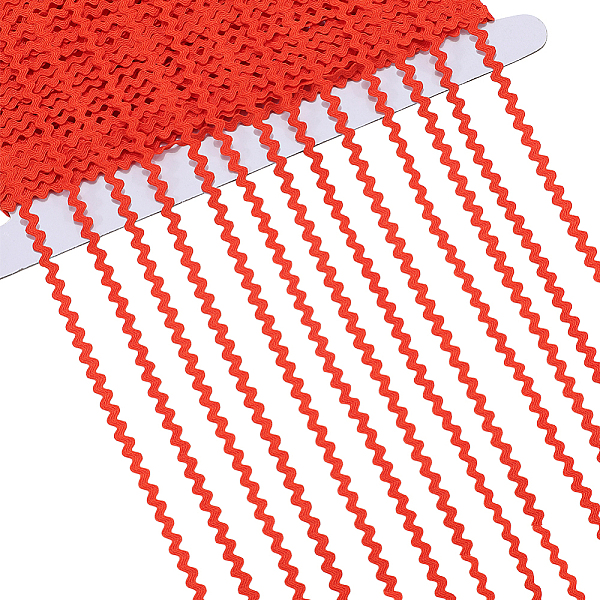 40M Polyester Wavy Fringe Trim Ribbon