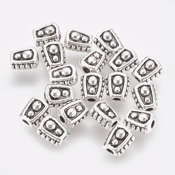 

PandaHall Tibetan Style Alloy Beads, Lead Free & Nickel Free & Cadmium Free, Trapezoid, Antique Silver Color, 6x5x4mm, Hole: 1mm Alloy...