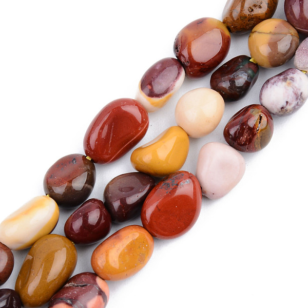 

PandaHall Natural Mookaite Beads Strands, Tumbled Stone, Nuggets, 5~13x5~10x3~8mm, Hole: 1mm, about 40~60pcs/strand, 14.57 inch~15.74 inch...
