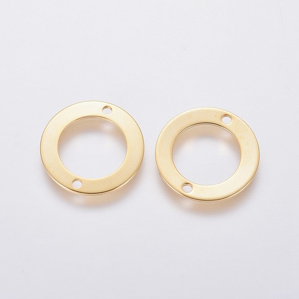 

PandaHall 201 Stainless Steel Links connectors, Ring, Golden, 16x1mm, Hole: 1.4mm 304 Stainless Steel Ring