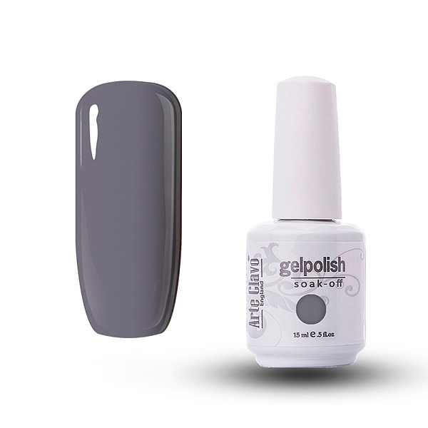

PandaHall 15ml Special Nail Gel, for Nail Art Stamping Print, Varnish Manicure Starter Kit, Dark Gray, Bottle: 34x80mm Resin Gray