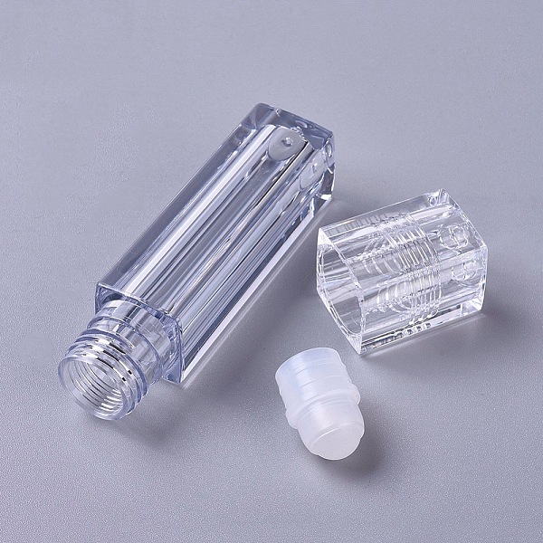 

PandaHall Empty Plastic Essential Oil Roll On Bottles, with Lid, Essential Oils Lip Gloss Bottles, Clear, 8.75x1.9x1.9cm, Capacity: 6.5ml...