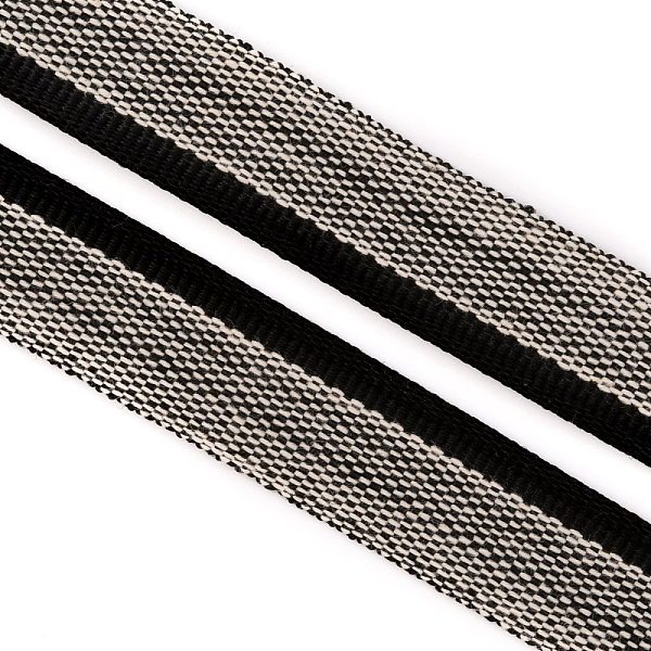 

PandaHall Polyester Book Headbands, for Book Binding Decoration, Black, 1/2 inch(13~15x1mm) Polyester None Black