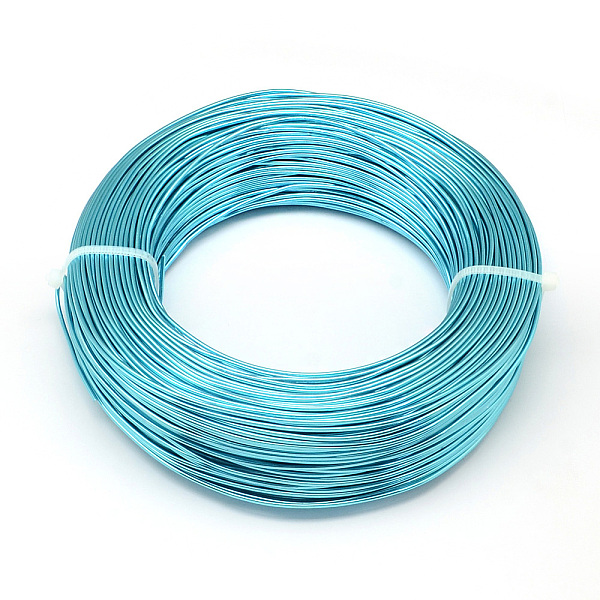 

PandaHall Round Aluminum Wire, Flexible Craft Wire, for Beading Jewelry Doll Craft Making, Dark Turquoise, 20 Gauge, 0.8mm, 300m/500g(984.2..., Cyan