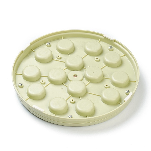 

PandaHall PP Puzzle Feeder Toys, for Dog Bowl Supplies, Flat Round, Yellow Green, 240x30mm, Packing Box: 252x248x37mm Plastic Flat Round