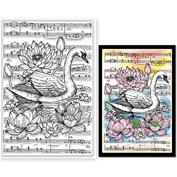 PandaHall Custom PVC Plastic Clear Stamps, for DIY Scrapbooking, Photo Album Decorative, Cards Making, Swan, 160x110x3mm Plastic Swan Clear PandaHall Custom PVC Plastic Clear Stamps, for DIY Scrapbooking, Photo Album Decorative, Cards Making, Swan, 160x110x3mm Plastic Swan Clear