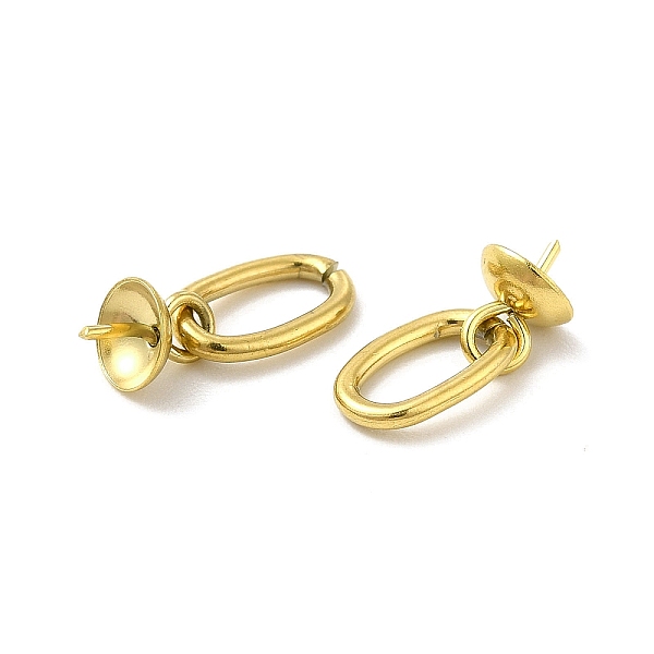 

PandaHall Ion Plating(IP) 304 Stainless Steel Pendant Bails, Real 14K Gold Plated, 14mm, Pendant Bail: 7x5mm, Pin: 0.7mm, Hole: 3x6.5mm 304...