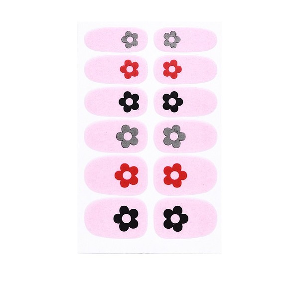 

PandaHall Flower Series Full Cover Nail Decal Stickers, Self Adhesive, Nail Decoration for Women Girls Kids, Pearl Pink, 25.5x10~16.5mm...
