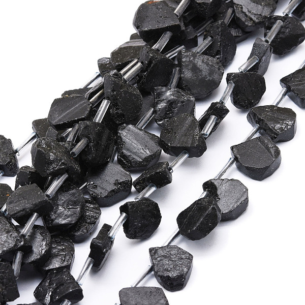 

PandaHall Natural Black Tourmaline Beads Strands, Teardrop, 12~20x5~15x3~7mm, Hole: 0.8mm, about 24pcs/strand, 15.04''(38.2cm) Tourmaline...
