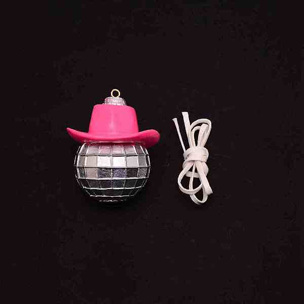 

PandaHall Resin Ball & Hat Pendant Decoration, with String, for Home Decoration, Hot Pink, 75x60.5x62mm, Hole: 4mm Resin Others