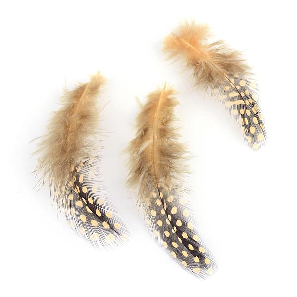 PandaHall Chicken Feather Costume Accessories, Dyed, Sandy Brown, 65~135x25~45mm Feather Feather Brown