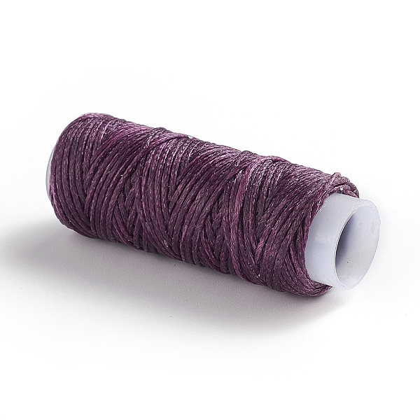 

PandaHall Waxed Polyester Cord, for Jewelry Making, Purple, 0.8mm, about 30m/roll Waxed Polyester Cord Flat Purple