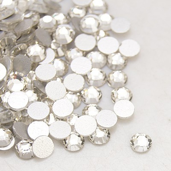 

PandaHall Glass Flat Back Rhinestone, Grade A, Back Plated, Faceted, Half Round, Crystal, SS8, 2.3~2.4mm, 1440pcs/bag Glass Rhinestone Half..., Clear