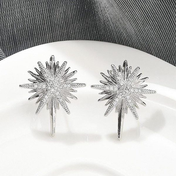 Brass Micro Pave Cl… - image