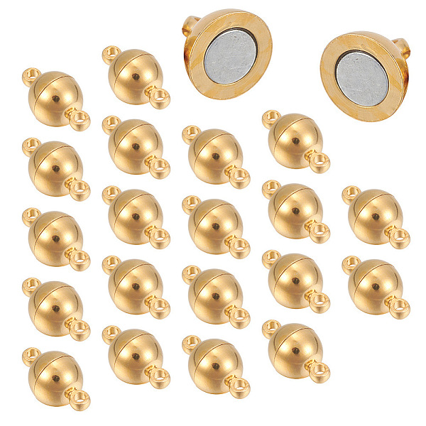 Brass Magnetic Clasps With Loops