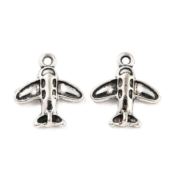 

PandaHall Tibetan Style Alloy Charms, Cadmium Free & Lead Free, Airplane Charm, Antique Silver, 13x12.5x3mm, Hole: 1.2mm, about...