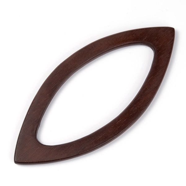 

PandaHall Wooden Bag Handle, for Bag Replacement Accessories, Horse Eye, Coconut Brown, 20.3x9x0.85cm Wood