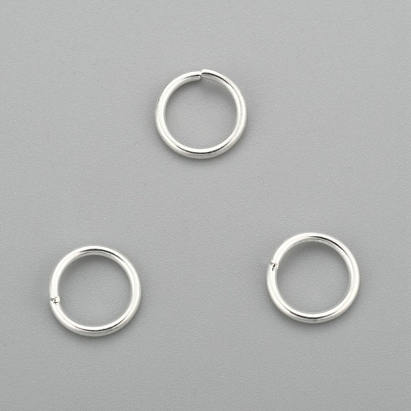 

PandaHall 304 Stainless Steel Jump Rings, Open Jump Rings, Silver, 18 Gauge, 8x1mm, Inner Diameter: 6mm 304 Stainless Steel