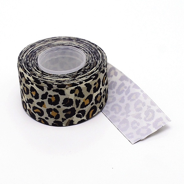 

PandaHall Polyester Ribbon, Leopard Print Theme Pattern, for Gift Wrapping, Floral Bows Crafts Decoration, Dark Sea Green, 1-1/2 inch(38mm)...