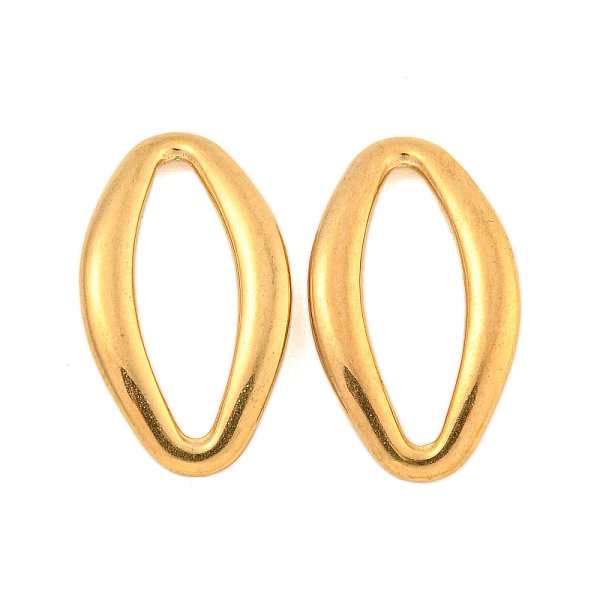 

PandaHall 304 Stainless Steel Linking Rings, Horse Eye, Golden, 27x15x2mm, Inner Diameter: 21.5x7mm 304 Stainless Steel Horse Eye