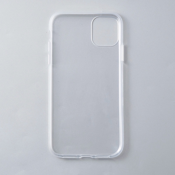 PandaHall Transparent DIY Blank Silicone Smartphone Case, Fit for iPhone11(6.1 inch), For DIY Epoxy Resin Pouring Phone Case, White...