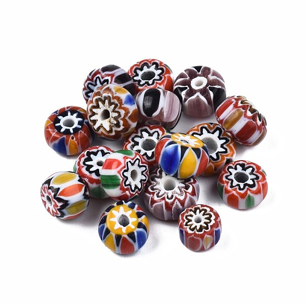 Hechos A Mano De Cristal De Murano Millefiori