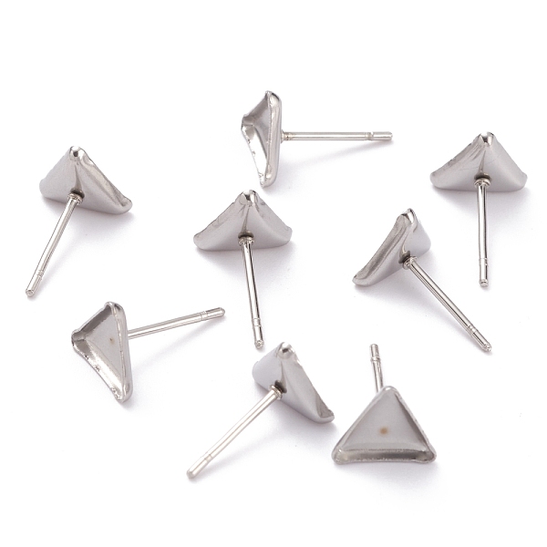 304 Stainless Steel Stud Earring Settings