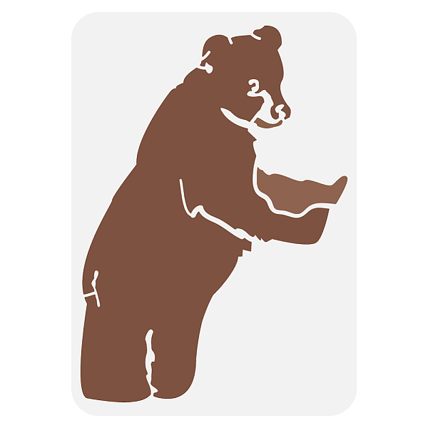 

PandaHall Plastic Drawing Painting Stencils Templates, for Painting on Scrapbook Fabric Tiles Floor Furniture Wood, Rectangle, Bear...