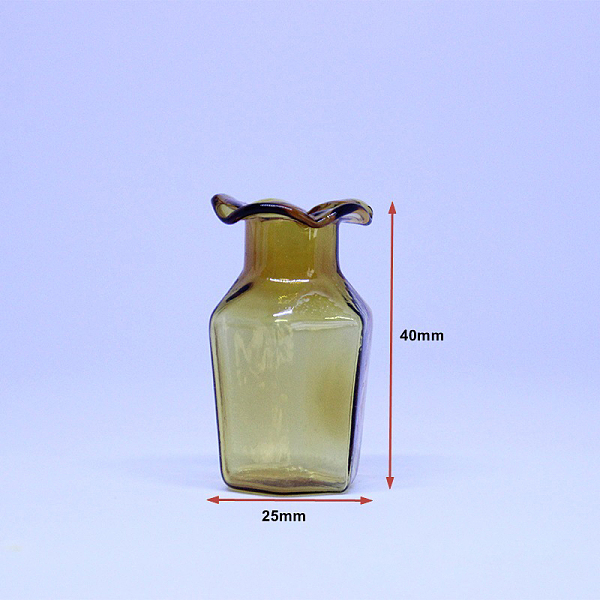 

PandaHall High Borosilicate Glass Vase Miniature Ornaments, Micro Landscape Garden Dollhouse Accessories, Pretending Prop Decorations, with..., Gold