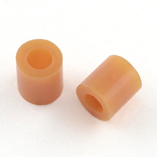 

PandaHall PE DIY Melty Beads Fuse Beads Refills, Tube, Camel, 8.5~9x9~9.5mm Plastic Tube Brown