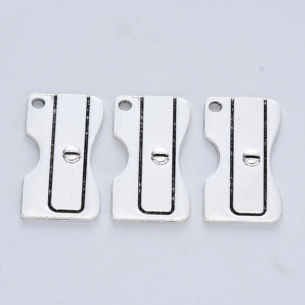 

PandaHall Tibetan Style Alloy Pendants, Cadmium Free & Lead Free, Antique Silver, 24x13.5x2mm, Hole: 1.8mm, about 258pcs/500g. Alloy Others